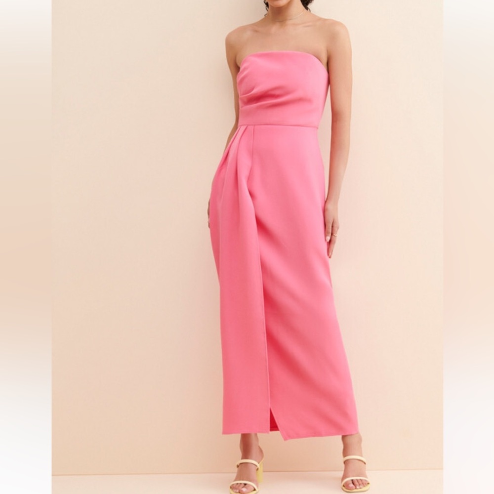 Keepsake the label strapless pink dress. Xs